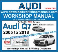 Audi Q7 Service Repair Workshop Manual